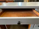 Small Grey Wooden Desk