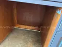 Small Grey Wooden Desk
