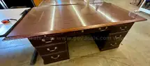 Dark Brown Wooden Desk