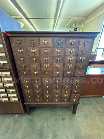 Wooden Card Catalog