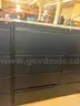 Black Four Drawer Metal Shelf