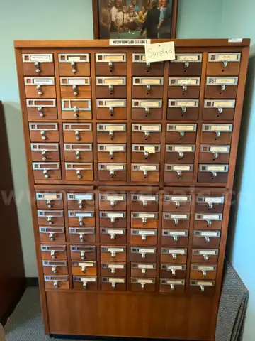 Wooden Card Catalog (A)