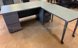 Green Desk and Table set