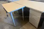 White Desk and Table set