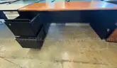 Brown Top Storage Desk