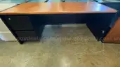 Brown Top Storage Desk