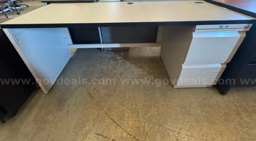 Grey Storage Desk
