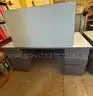 Grey Desk and Table Set