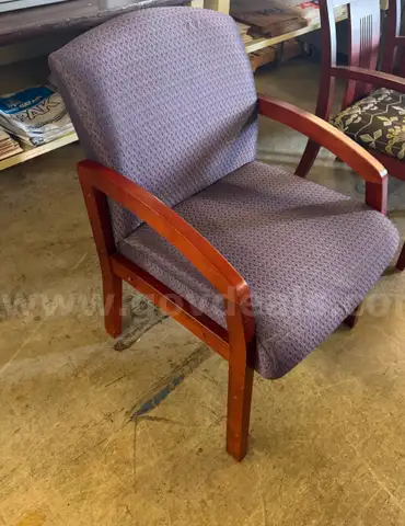 Purple Cushioned Chair