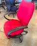 Bright Red Rolling Chair