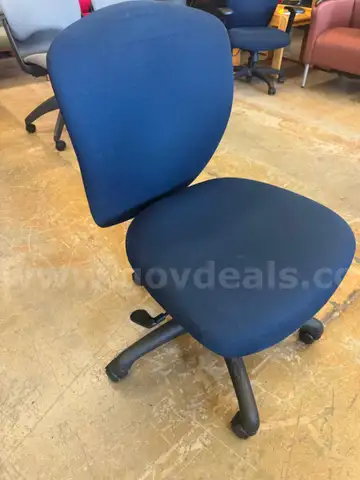 Dark Blue Rolling Chair