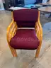 A Lot of 3 Maroon Chairs