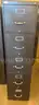 Dark Grey 5-Door Filing Cabinet