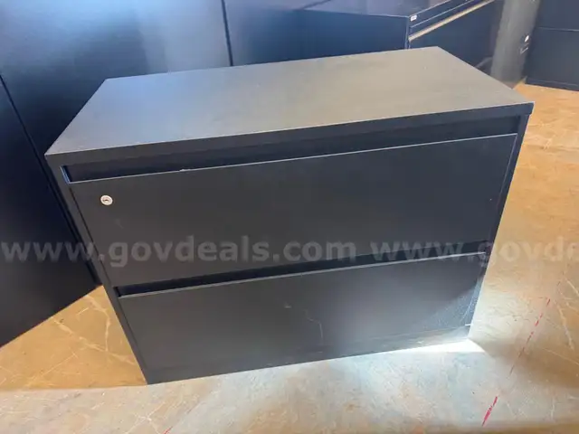 Black 2-Door Filing Storage