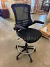 Tall Black Cushioned Chair