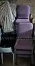 Lot of 30 Upholstered Purple Chairs