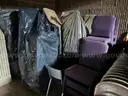 Lot of 30 Upholstered Purple Chairs
