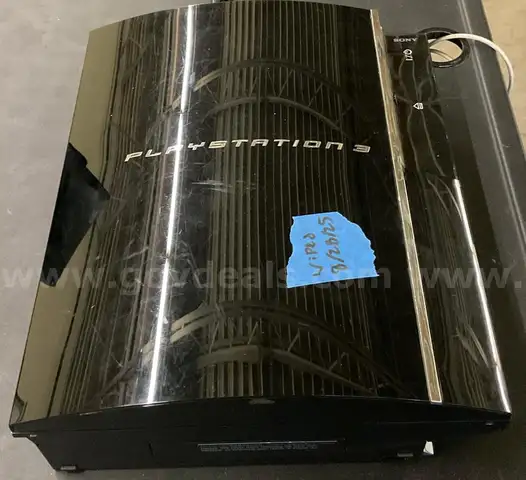 A Playstation 3 with Power Cable