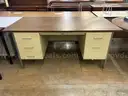 Brown Top Storage Desk