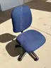 LOT of 32 blue cloth rolling chairs --listing 1 of 1