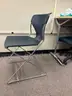 LOT of 10 identical blue chairs