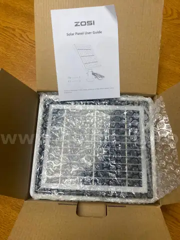 1 Zosi solar panel for security cameras