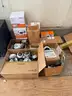 Lot - Miscellaneous security cameras &#x26; box