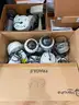 Lot - Miscellaneous security cameras &#x26; box