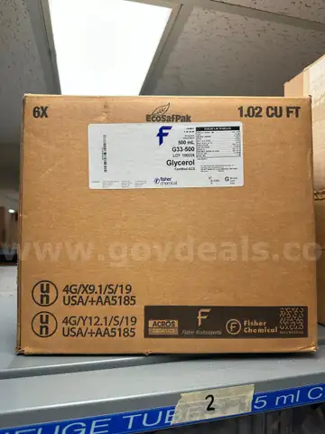 Glycerol - unopened box of 6