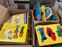LOT of Preschool Toys: Puzzles & Blocks Mostly
