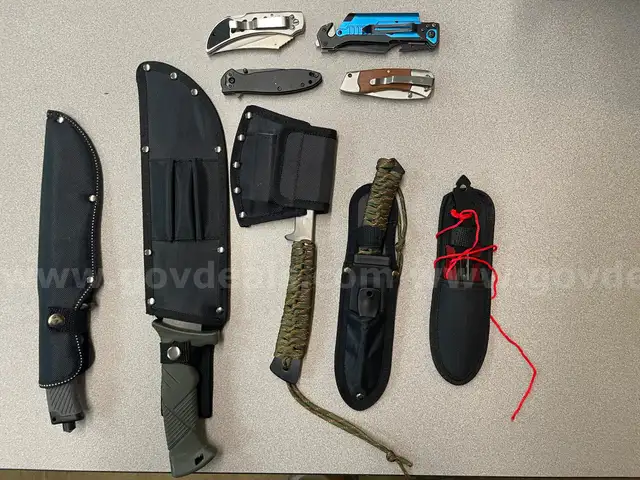 Knife Lot, Machete, Throwing Knives Lot