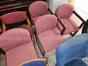 19 chairs (total) -- 16 guest stationary - 3 rolling chairs  (incl very nice wood guest chair)