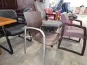 19 chairs (total) -- 16 guest stationary - 3 rolling chairs  (incl very nice wood guest chair)