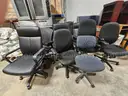 (16) Chairs -- (4) guest chairs &#x26; (12) rolling office chairs