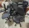 (16) Chairs -- (4) guest chairs &#x26; (12) rolling office chairs