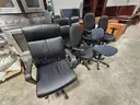 (16) Chairs -- (4) guest chairs &#x26; (12) rolling office chairs