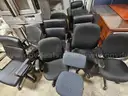 (16) Chairs -- (4) guest chairs &#x26; (12) rolling office chairs