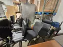 (16) Chairs -- (4) guest chairs &#x26; (12) rolling office chairs