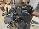 (16) Chairs -- (4) guest chairs &#x26; (12) rolling office chairs