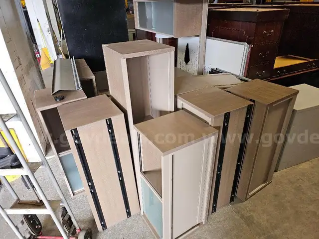 Modular walls, modular desks, modular storage, picture frame, whiteboard