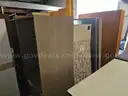 Modular walls, modular desks, modular storage, picture frame, whiteboard