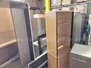 Modular walls, modular desks, modular storage, picture frame, whiteboard