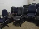 Chair lot 2 - (approx 38 chairs total) - Approx 35 rolling chairs - 3 guest chairs