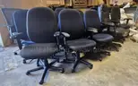 Chair Lot 4 - (19 chairs total) - 15 rolling chairs / 5 red guest chairs