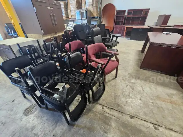 Chair Lot 5 - (30 chairs total) - (6) Folding / (8) Rolling / (14) Small Guest chairs / (2) reg sized chairs