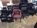 Chair Lot 5 - (30 chairs total) - (6) Folding / (8) Rolling / (14) Small Guest chairs / (2) reg sized chairs