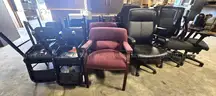Chair Lot 5 - (30 chairs total) - (6) Folding / (8) Rolling / (14) Small Guest chairs / (2) reg sized chairs