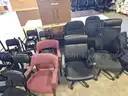 Chair Lot 5 - (30 chairs total) - (6) Folding / (8) Rolling / (14) Small Guest chairs / (2) reg sized chairs