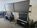 (2) 55&#x22; Smart Board w/ rolling stands -- Non working - great heavy duty stands