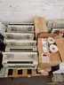 (8) Pallets Office items - misc incl. 12+ typewriters, 3 safes, binders, scanners &#x26; more
